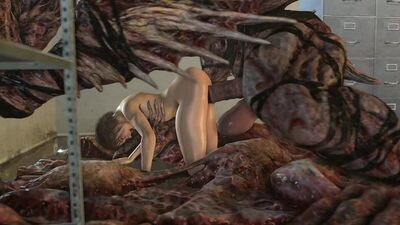 3D Monster Jill Valentine in BIG Trouble Rrostek Resident Evil Hentai 720p Rule 34 Video